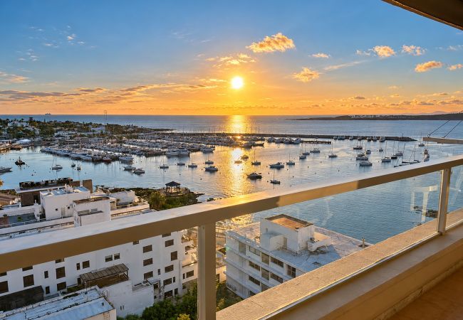 Apartamento em Punta del Este - PHPunta La Caleta, terraço com vista para o porto