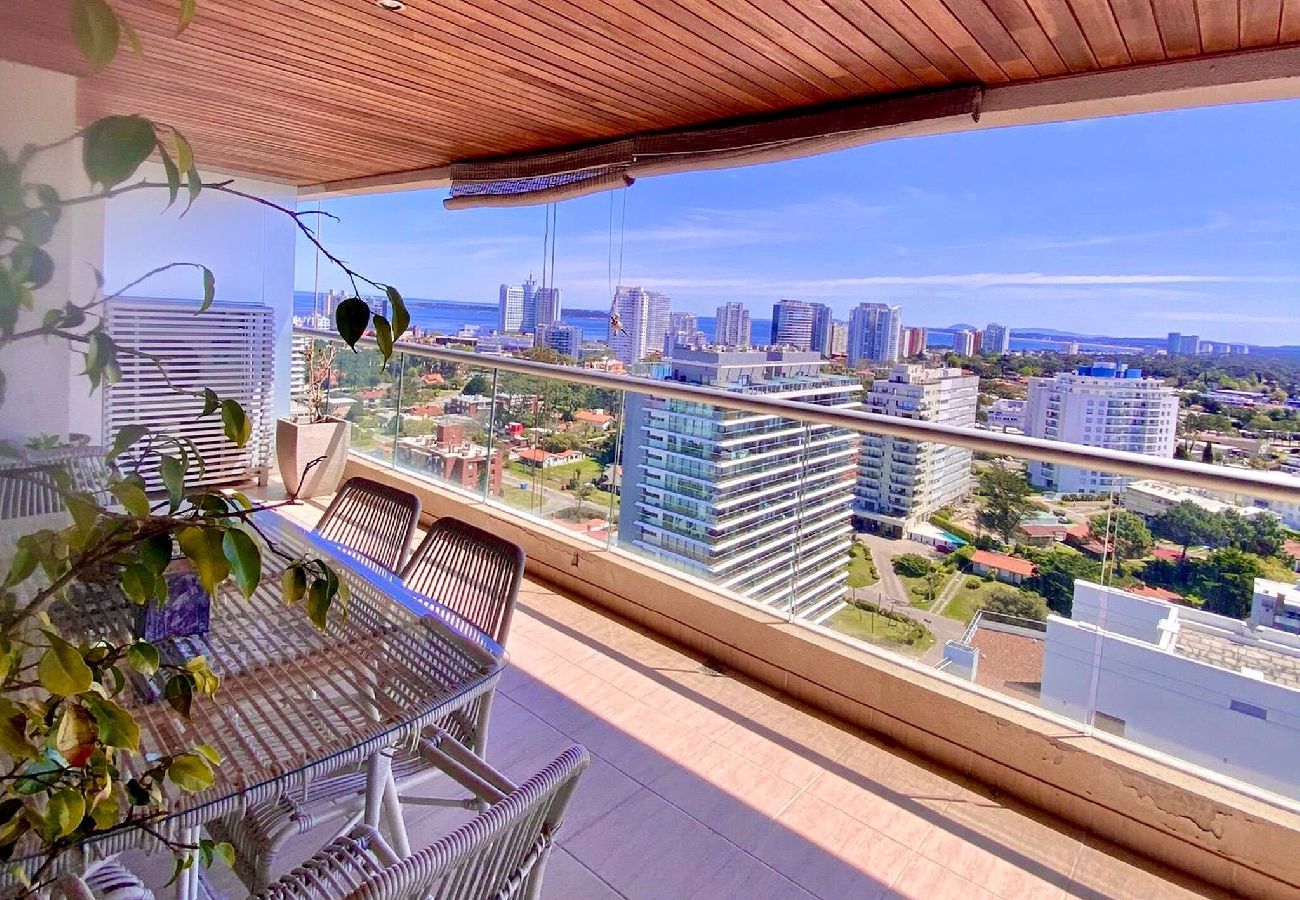 Apartamento em Punta del Este - PHPunta Icon Brava 18, terraço com vista p/ mar